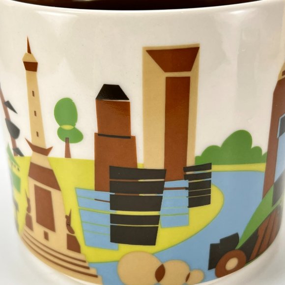 Starbucks You Are Here Indianapolis Coffee Tea Mug Cup 14 oz 2014 - Picture 11 of 14